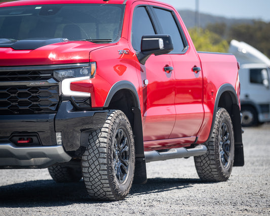 Full Set (Front and Rear) Mud Guard Extensions – Silverado 1500 ZR2 (Fourth Gen 2020-25) - Bundle & Save